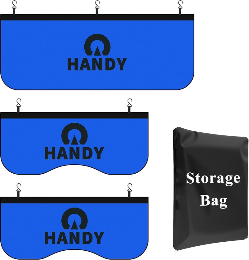 Handy Magnetic Fender Covers, 3-Pack with Storage Bag - Thick Padding, 10 Strong Magnets & Hooks for Secure Fit - Universal for Classic Cars, Sedans, Trucks and SUVs - Image 1